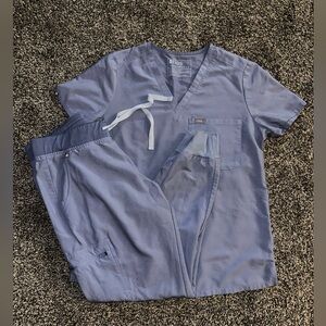 Figs Scrub set - Vapor Blue Space dye